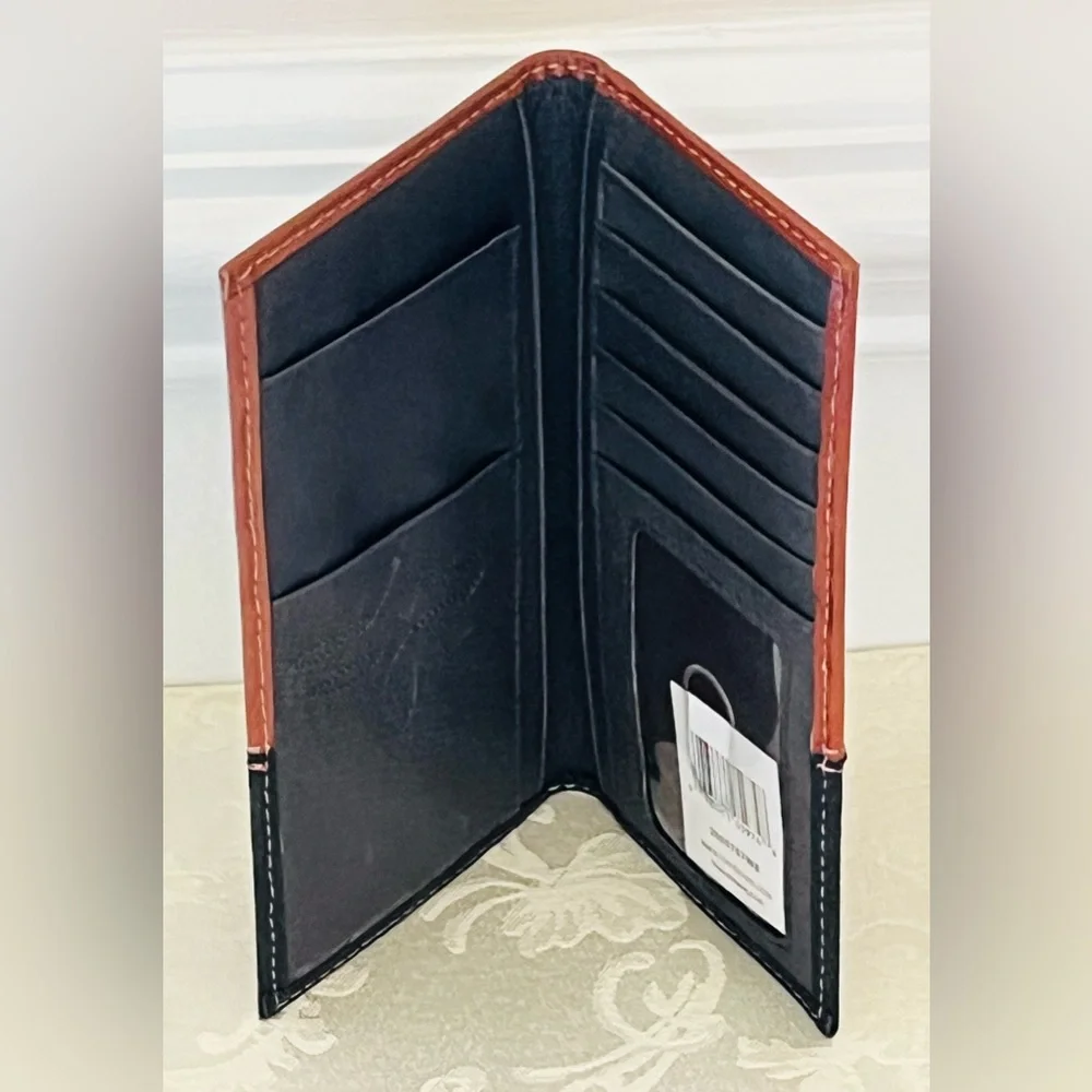 Justin Boots Rodeo Leather Wallet - Basketweave - Style 7 **NEW**